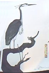 Heron In Tree  (v Large)